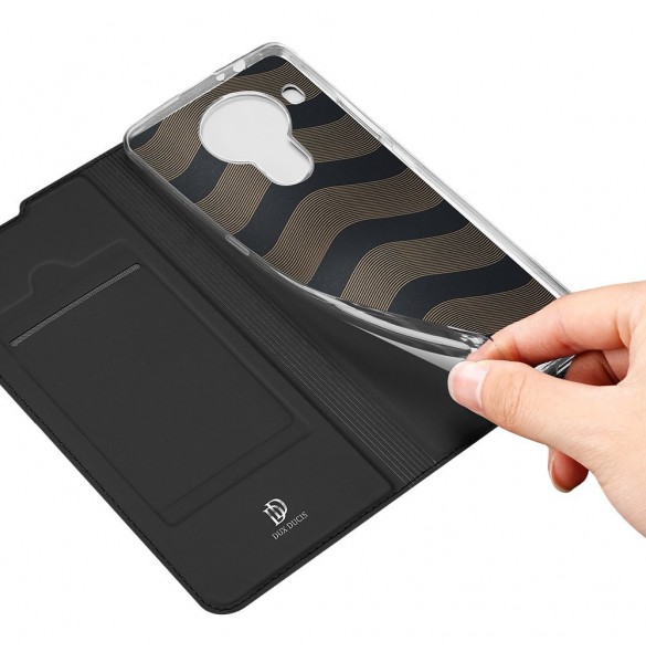 DUX DUCIS Skin Pro Bokhylla typ väska för Nokia 5.4 svart