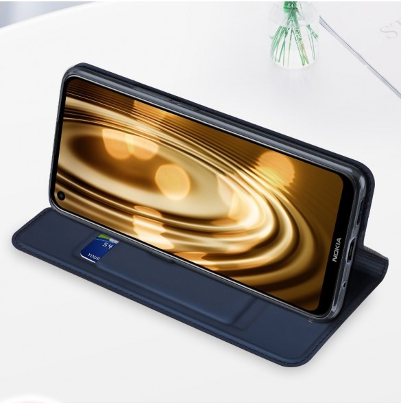DUX DUCIS Skin Pro Bokhylla typ väska för Nokia 5.4 svart