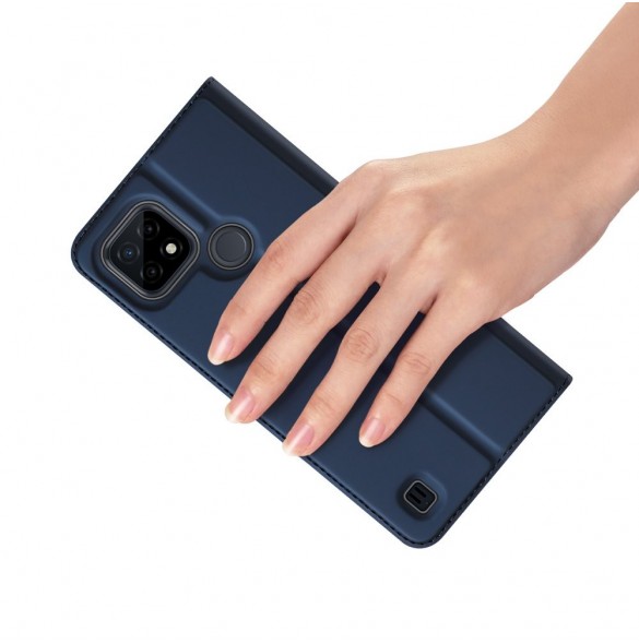 Dux Ducis Skin Pro Bokhylla typ väska för Realme C21 svart