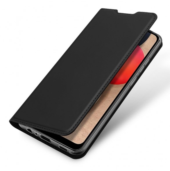 DUX DUCIS Skin Pro Bokhylla typ fodral för Samsung Galaxy A02s EU svart