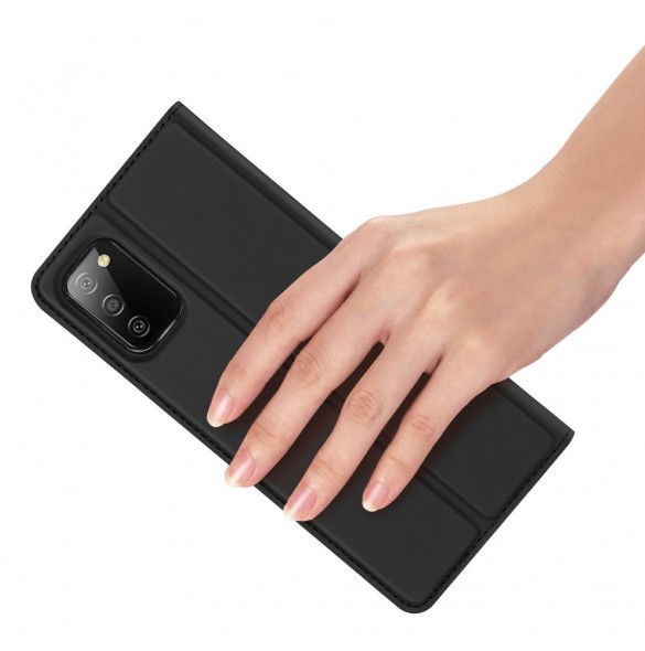DUX DUCIS Skin Pro Bokhylla typ fodral för Samsung Galaxy A02s EU svart