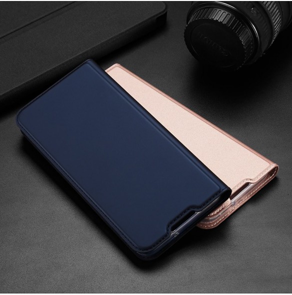 DUX DUCIS Skin Pro Bokhylla typ fodral för Samsung Galaxy A02s EU rosa