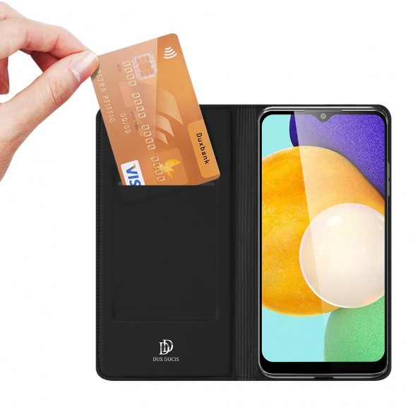 Dux Ducis Skin Pro Bokhylla typ fodral för Samsung Galaxy A03s svart