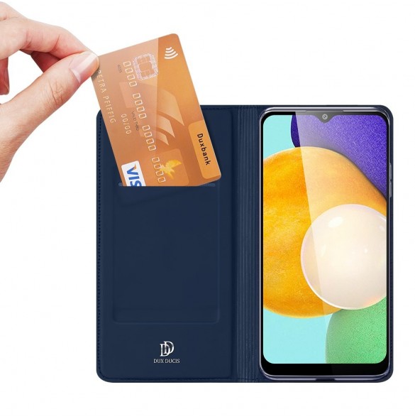 Dux Ducis Skin Pro Bokhylla typ fodral för Samsung Galaxy A03s blå
