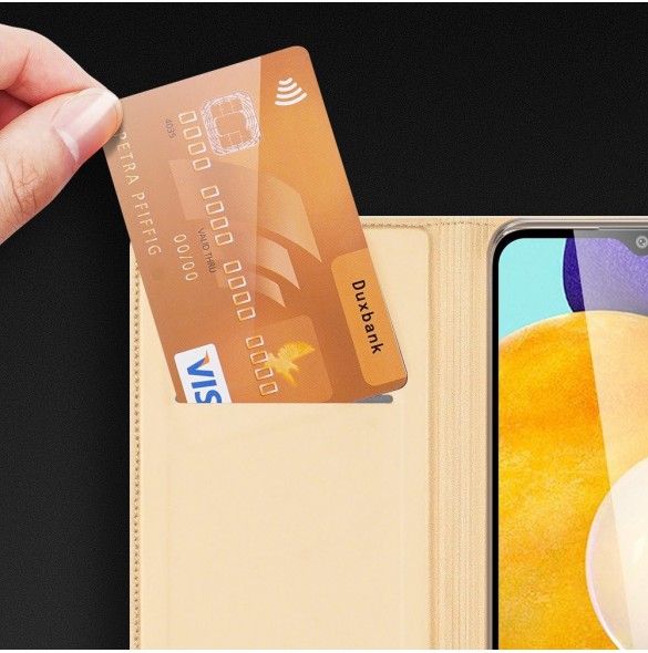 Dux Ducis Skin Pro Bokhylla typ fodral för Samsung Galaxy A03s blå