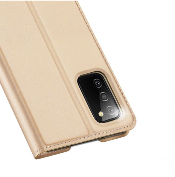 Dux Ducis Skin Pro Bokhylla typ fodral för Samsung Galaxy A03s gyllene
