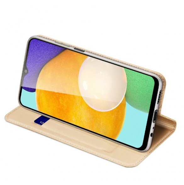 Dux Ducis Skin Pro Bokhylla typ fodral för Samsung Galaxy A03s gyllene