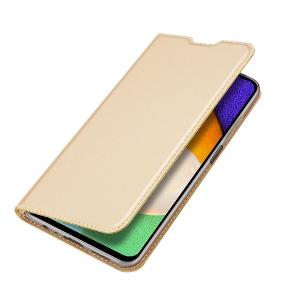 Dux Ducis Skin Pro Bokhylla typ fodral för Samsung Galaxy A03s gyllene