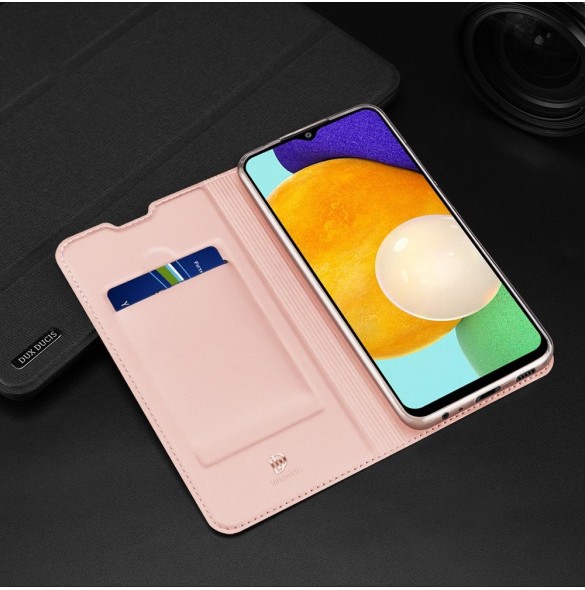 Dux Ducis Skin Pro Bokhylla typ fodral för Samsung Galaxy A03s gyllene