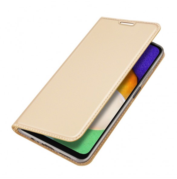 Dux Ducis Skin Pro Bokhylla typ fodral för Samsung Galaxy A13 5G gyllene