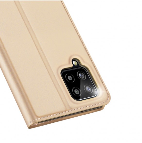 Dux Ducis Skin Pro Bokhylla typ fodral till Samsung Galaxy A22 4G gyllene