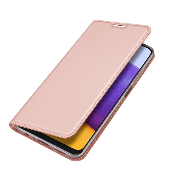 Dux Ducis Skin Pro Bokhylla typ fodral för Samsung Galaxy A22 4G rosa