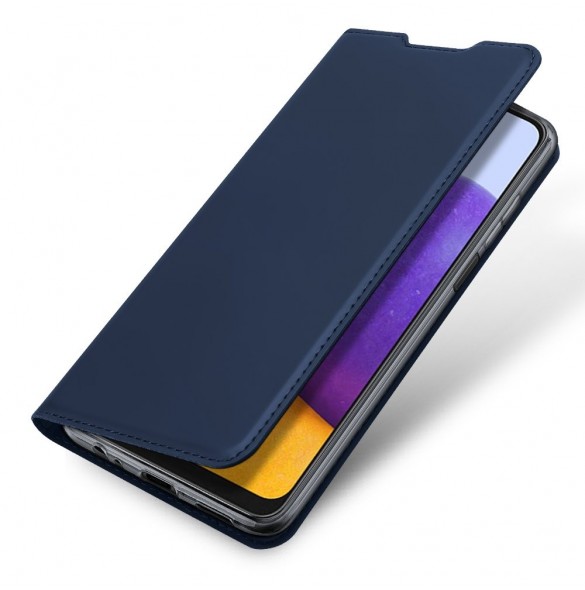 Dux Ducis Skin Pro Bokhylla typ fodral för Samsung Galaxy A22 5G blå