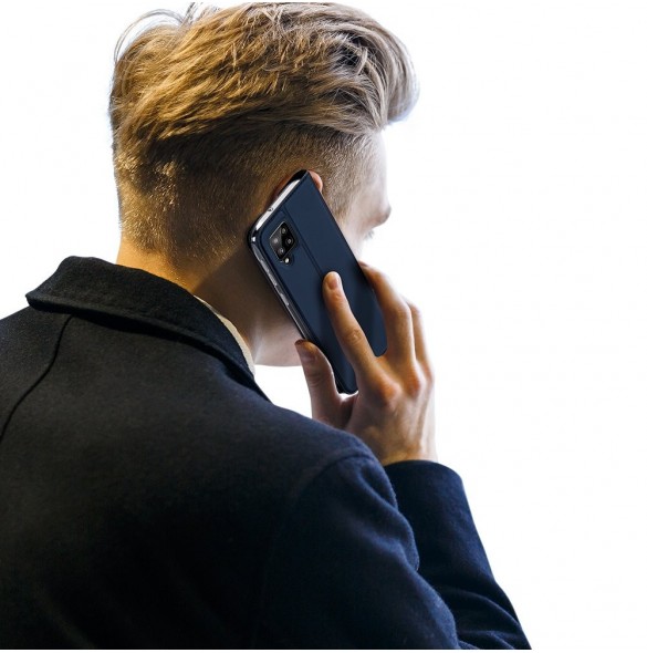 DUX DUCIS Skin Pro Bokhylla typ fodral för Samsung Galaxy A42 5G blå