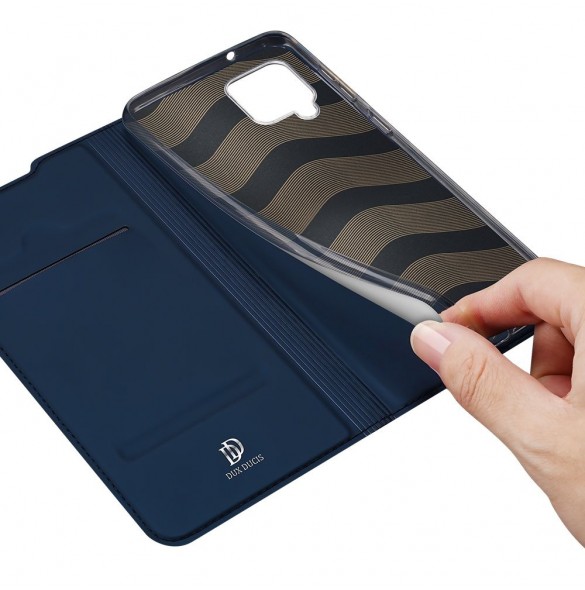 DUX DUCIS Skin Pro Bokhylla typ fodral för Samsung Galaxy A42 5G blå