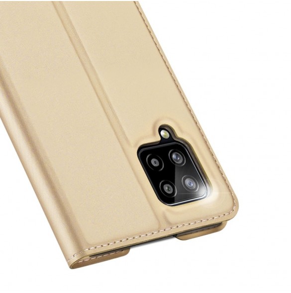 DUX DUCIS Skin Pro Bokhylla typ fodral för Samsung Galaxy A42 5G gyllene