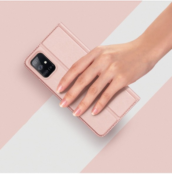 DUX DUCIS Skin Pro Bokhylla typ fodral för Samsung Galaxy M51 svart
