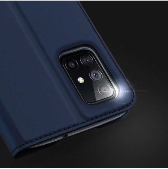 DUX DUCIS Skin Pro Bokhylla typ fodral för Samsung Galaxy M51 svart
