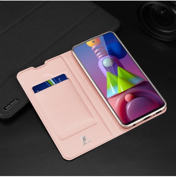 DUX DUCIS Skin Pro Bokhylla typ fodral för Samsung Galaxy M51 svart