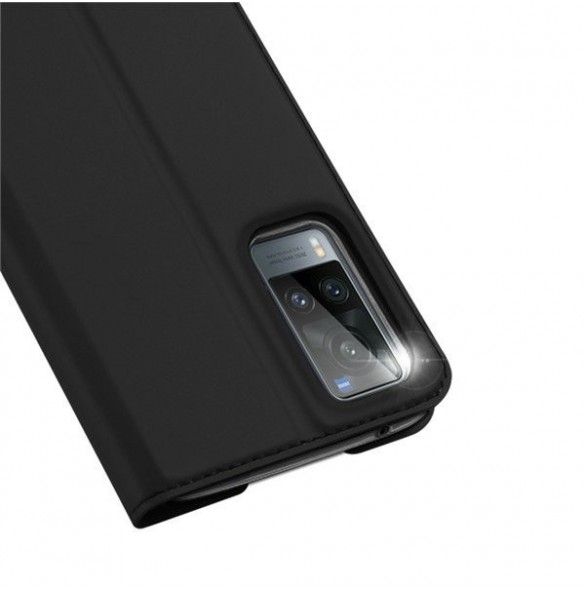 Dux Ducis Skin Pro Bokhylla typ väska för Vivo X60 svart