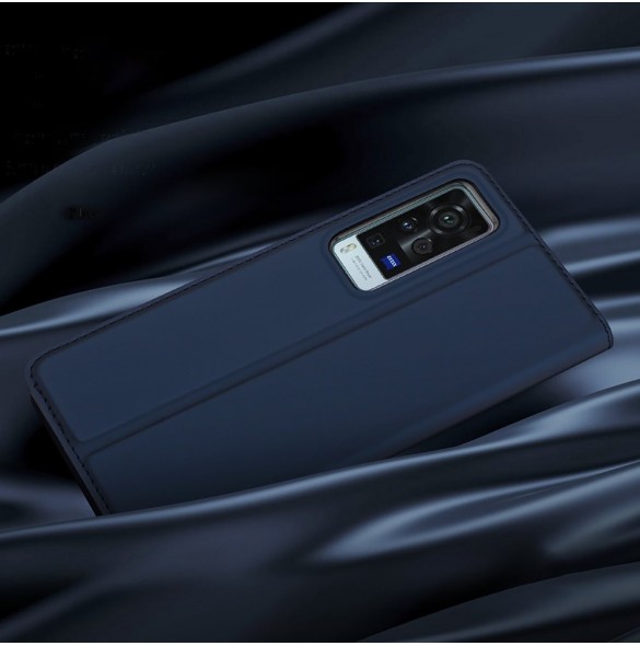 Dux Ducis Skin Pro Bokhylla typ väska för Vivo X60 svart