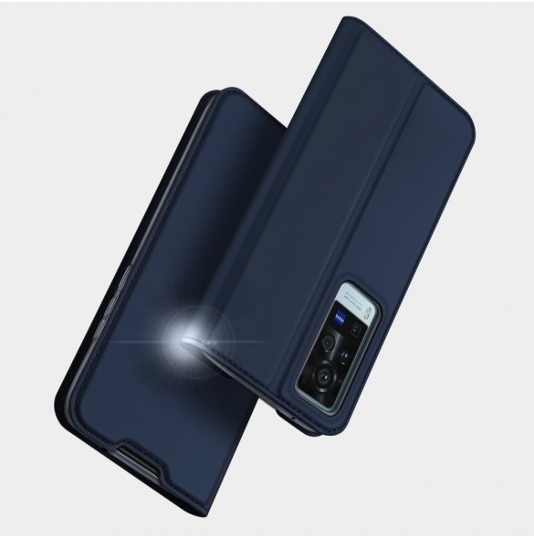 Dux Ducis Skin Pro Bokhylla typ väska för Vivo X60 svart
