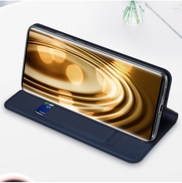 Dux Ducis Skin Pro Bokhylla typ väska för Vivo X60 svart