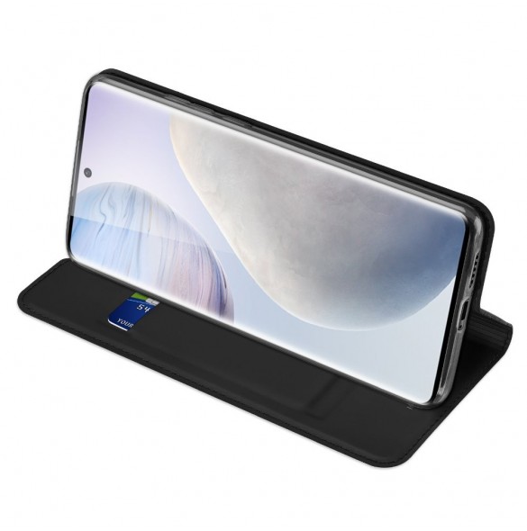 Dux Ducis Skin Pro Bokhylla typ väska för Vivo X60 Pro svart
