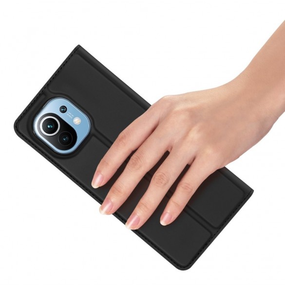 DUX DUCIS Skin Pro Bokhylla typ fodral för Xiaomi Mi 11 svart