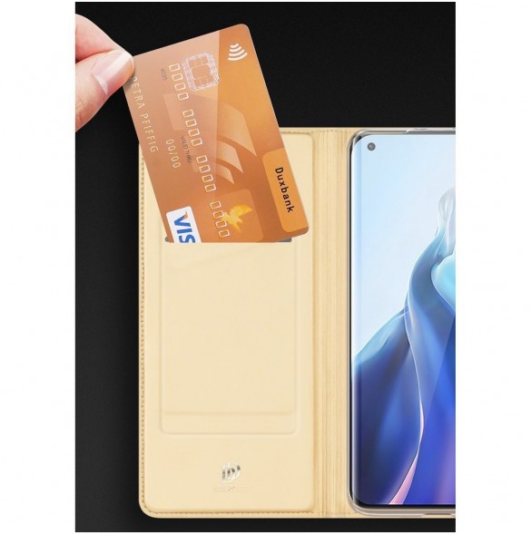DUX DUCIS Skin Pro Bokhylla typ fodral för Xiaomi Mi 11 svart