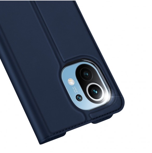 DUX DUCIS Skin Pro Bokhylla typ väska för Xiaomi Mi 11 blå