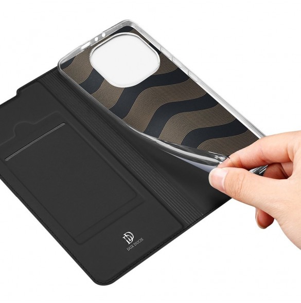 DUX DUCIS Skin Pro Bokhylla typ fodral för Xiaomi Mi 11 Pro svart