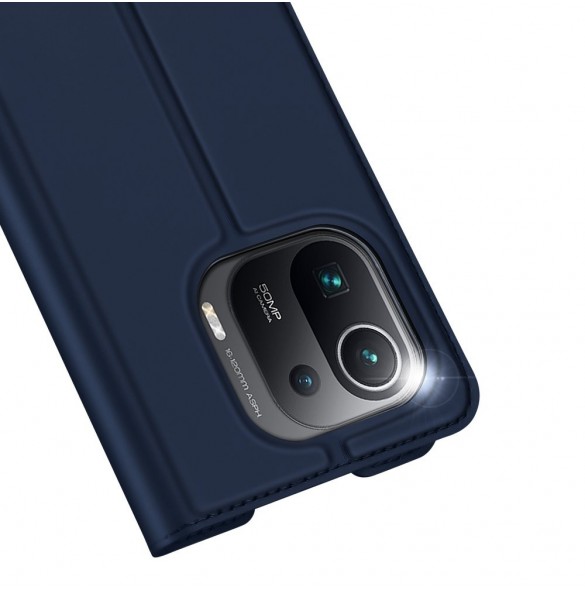 DUX DUCIS Skin Pro Bokhylla typ fodral för Xiaomi Mi 11 Pro blå