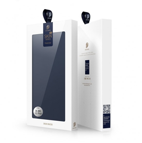 DUX DUCIS Skin Pro Bokhylla typ fodral för Xiaomi Mi 11 Pro blå