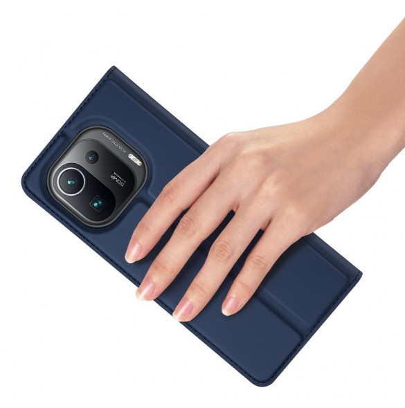 DUX DUCIS Skin Pro Bokhylla typ fodral för Xiaomi Mi 11 Pro blå