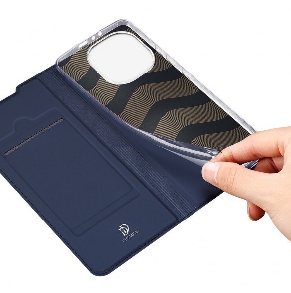 DUX DUCIS Skin Pro Bokhylla typ fodral för Xiaomi Mi 11 Pro blå