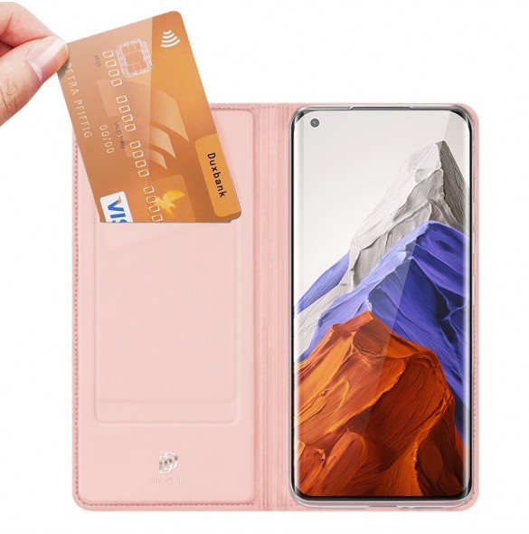 DUX DUCIS Skin Pro Bokhylla typ fodral för Xiaomi Mi 11 Pro rosa