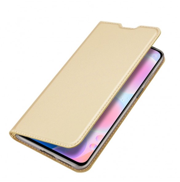 Dux Ducis Skin Pro Bokhylla typ fodral för Xiaomi Redmi K40 Pro+ / K40 Pro / K40 / Poco F3 golden