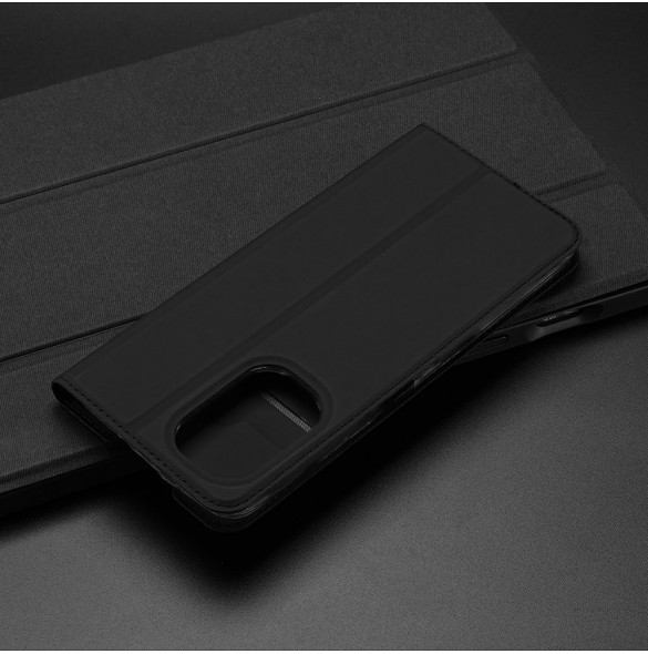 Dux Ducis Skin Pro Bokhylla typ fodral för Xiaomi Redmi K40 Pro+ / K40 Pro / K40 / Poco F3 golden