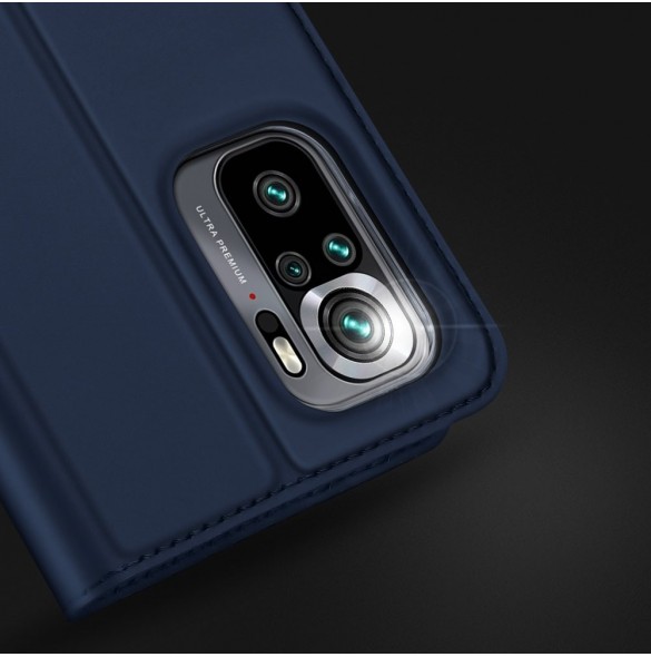 DUX DUCIS Skin Pro Bokhylla typ fodral för Xiaomi Redmi Note 10 / Redmi Note 10S golden