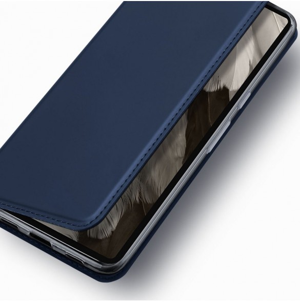 Dux Ducis Skin Pro-fodral för Google Pixel 7a Flip Card-plånboksställ Svart