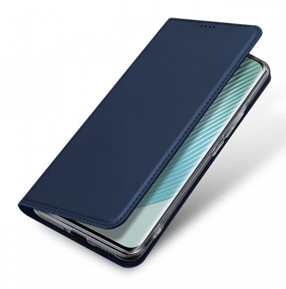 Dux Ducis Skin Pro-fodral för Honor Magic5 Pro Flip Card-plånboksställ Blå