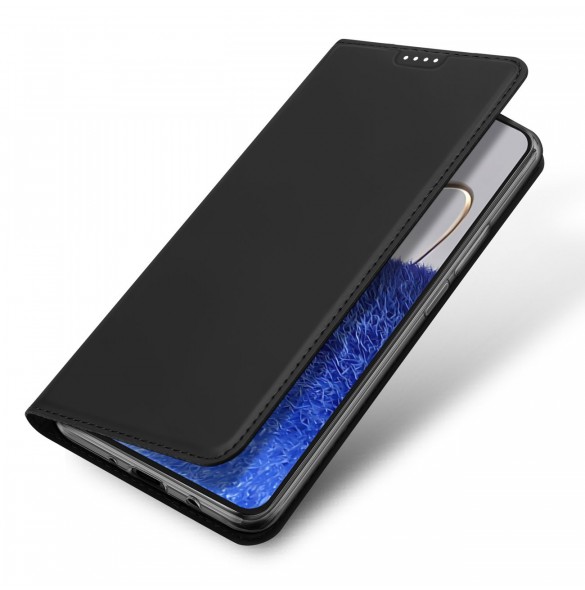 Dux Ducis Skin Pro-fodral till Huawei nova Y61 flip-cover-kortplånboksställ svart