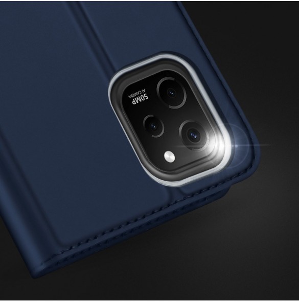 Dux Ducis Skin Pro-fodral till Huawei nova Y61 flip-cover-kortplånboksställ svart