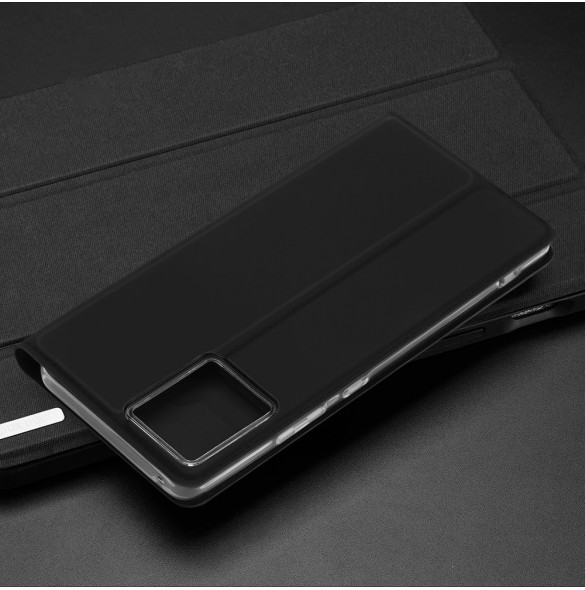 Dux Ducis Skin Pro-fodral för Motorola Edge 30 Fusion flip-fodral kort plånboksställ blå