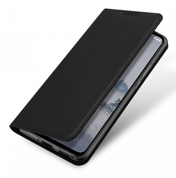 Dux Ducis Skin Pro fodral för Nokia X30 flip-fodral kort plånboksställ svart