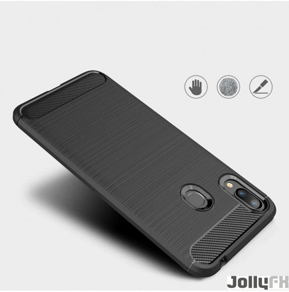 Svart och väldigt elegant omslag Asus Zenfone Max Pro M2 ZB631KL.