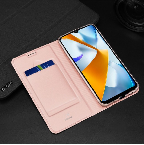 Dux Ducis Skin Pro-fodral för Oppo Reno 8 Pro flip-fodral plånboksställ svart