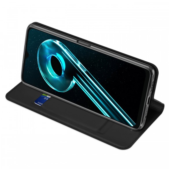 Dux Ducis Skin Pro Fodral För Realme 10 5G / Realme 9i 5G Cover Flip Card Plånboksställ Svart