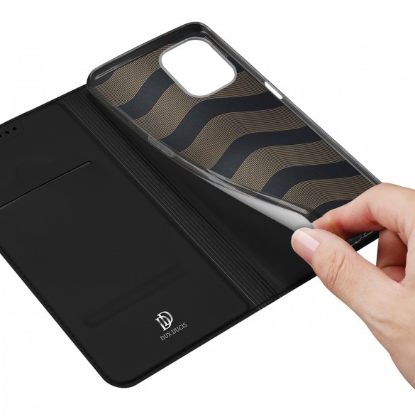 Dux Ducis Skin Pro Fodral För Realme 10 5G / Realme 9i 5G Cover Flip Card Plånboksställ Svart